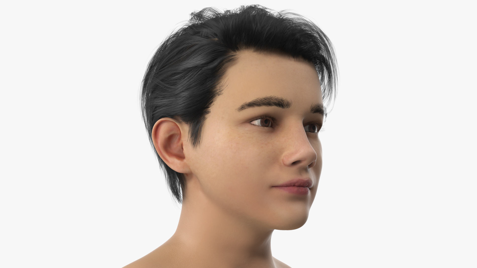 Young Boy Head 3D model