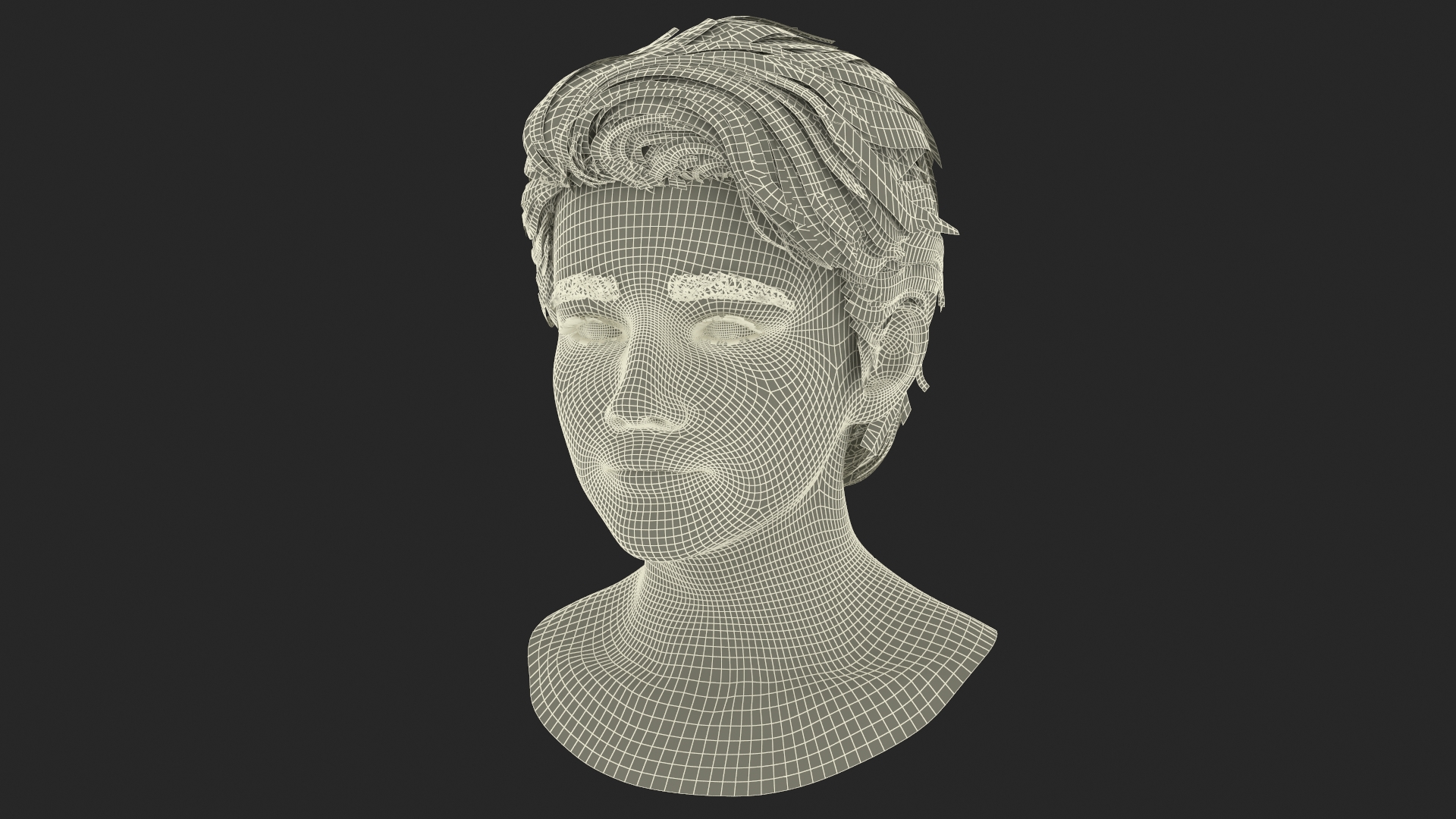 Young Boy Head 3D model