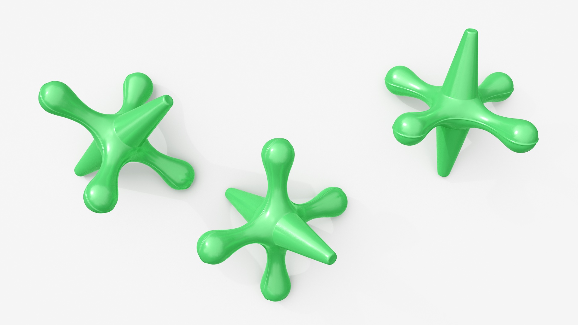 3D Jacks Silver Green model