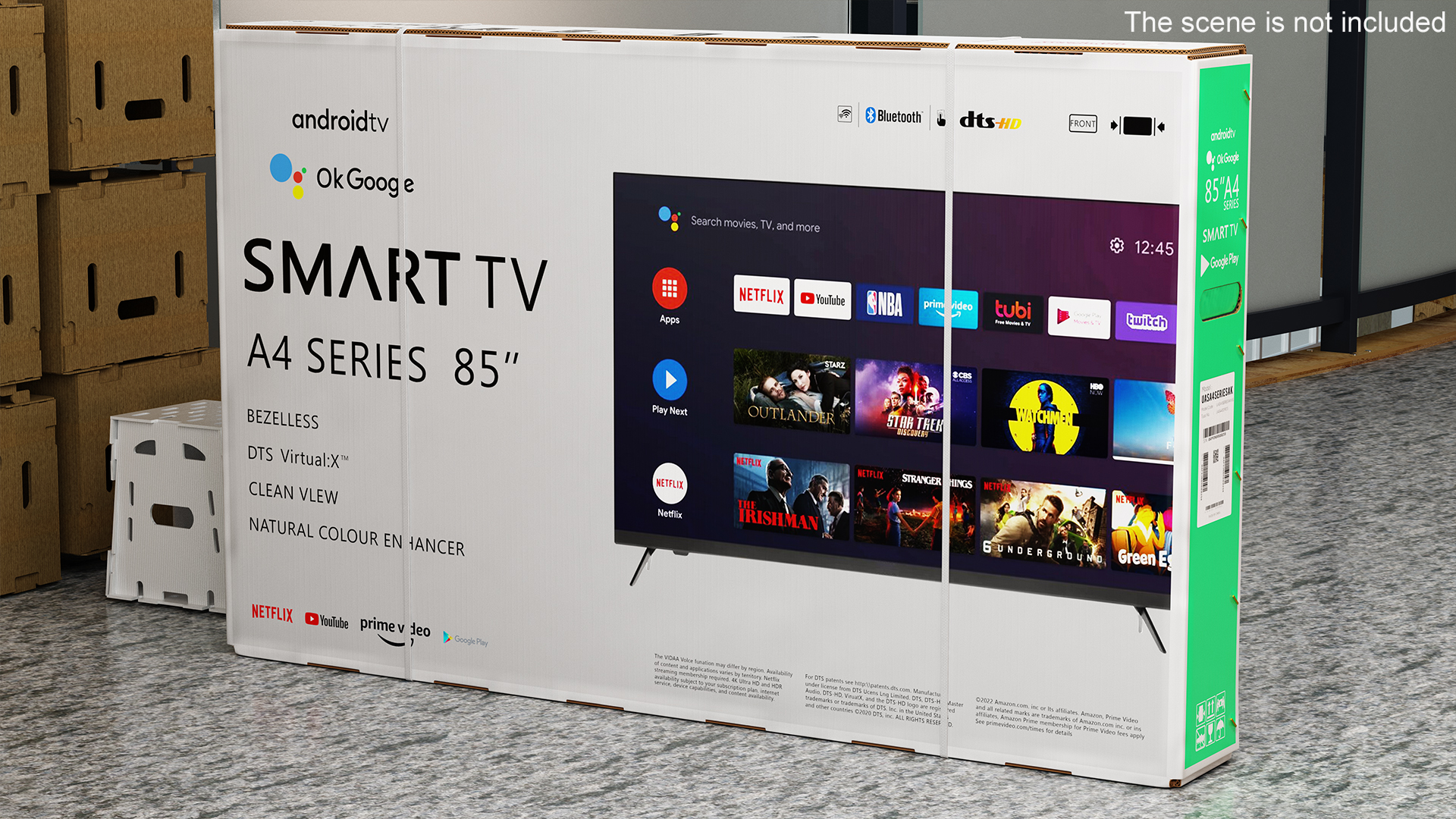 3D 85 Inch Television Shipping Box