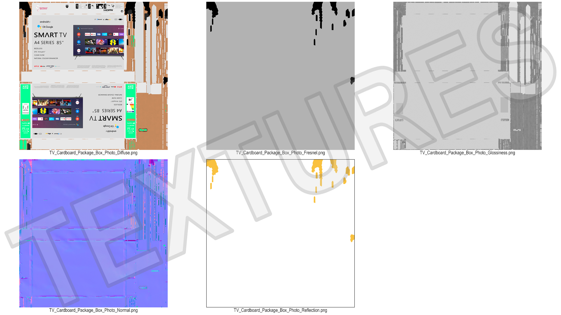 3D 85 Inch Television Shipping Box