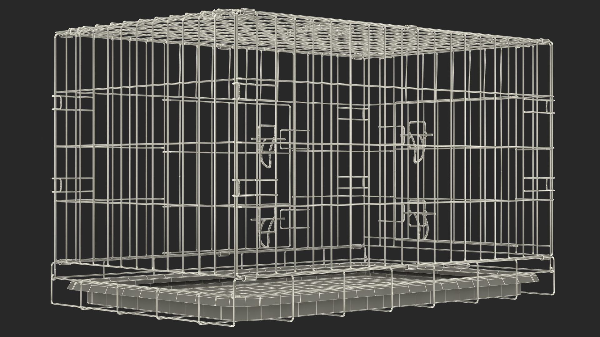 3D model Pet Kennel Cage