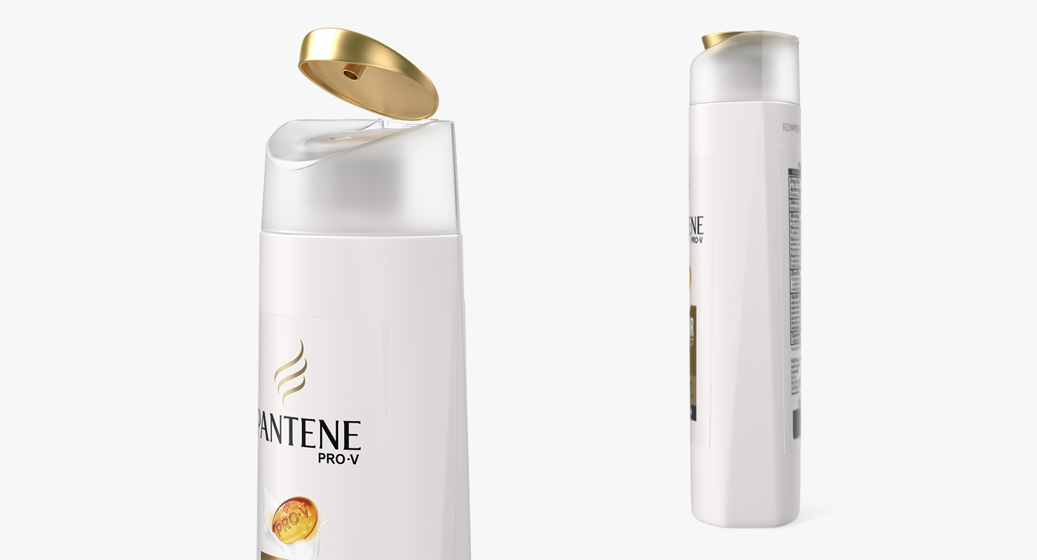 3D Pantene Pro V Shampoo Bottle model