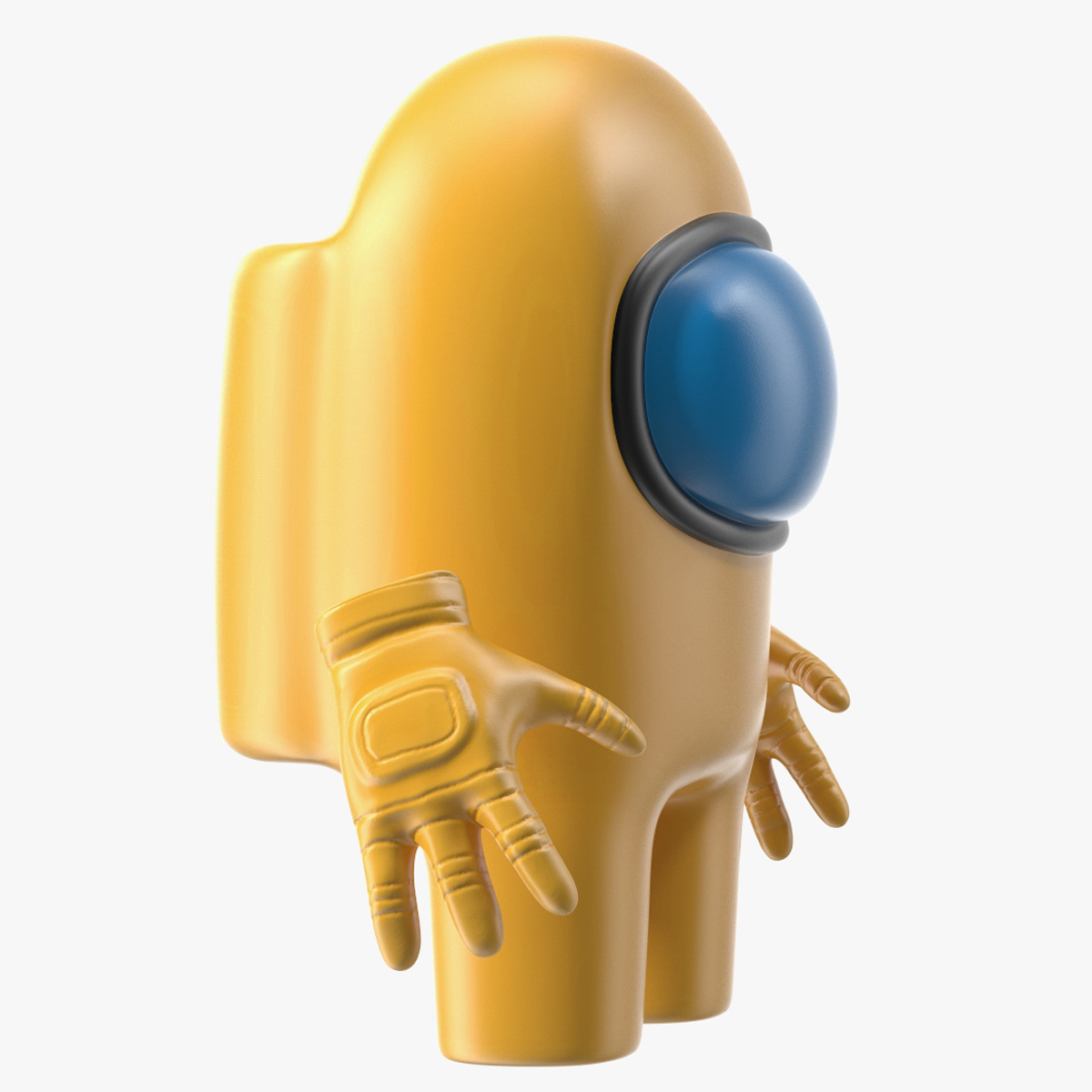 3D Among Us Yellow Character Rigged for Modo