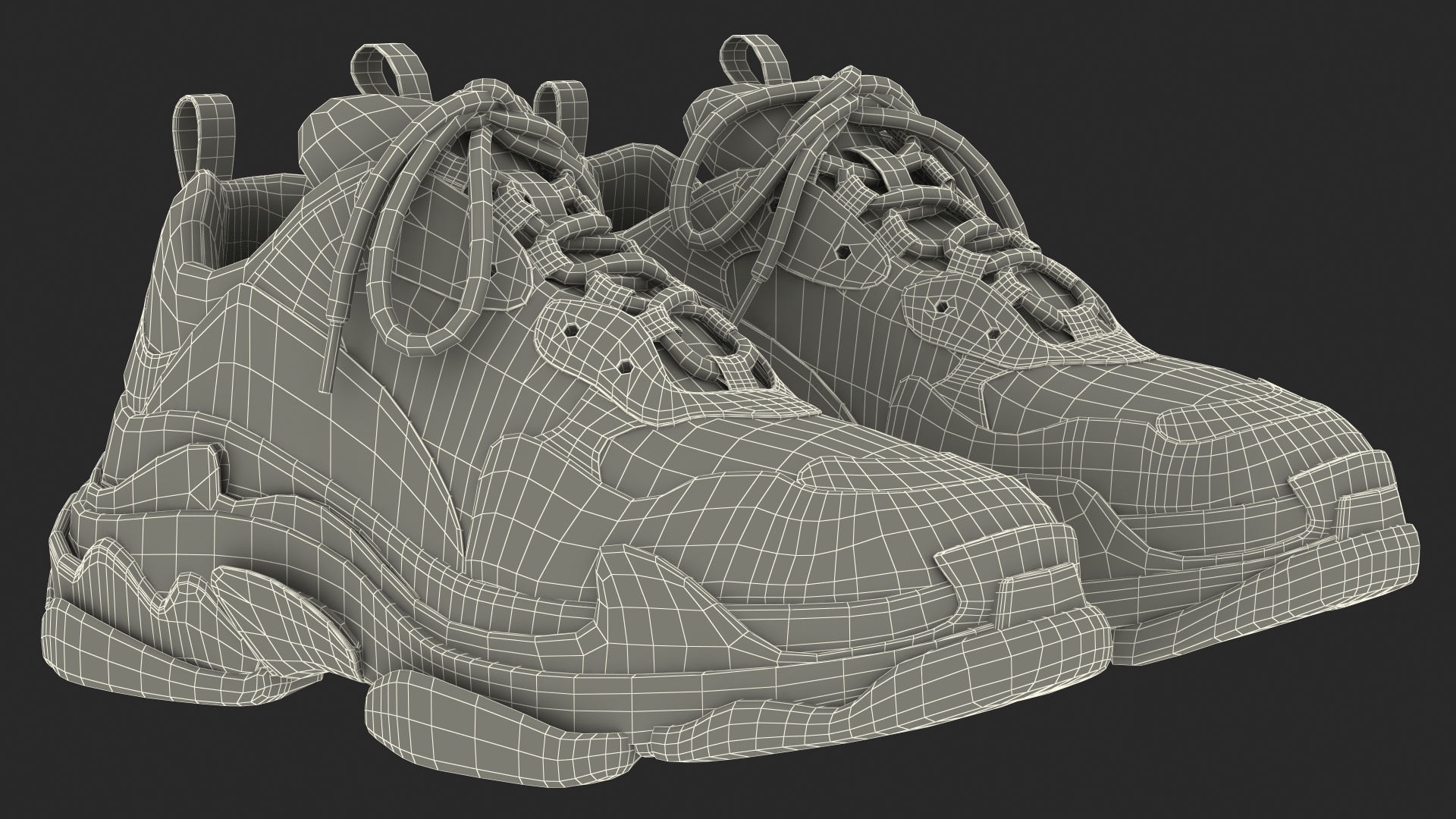 Sneakers Black 3D model