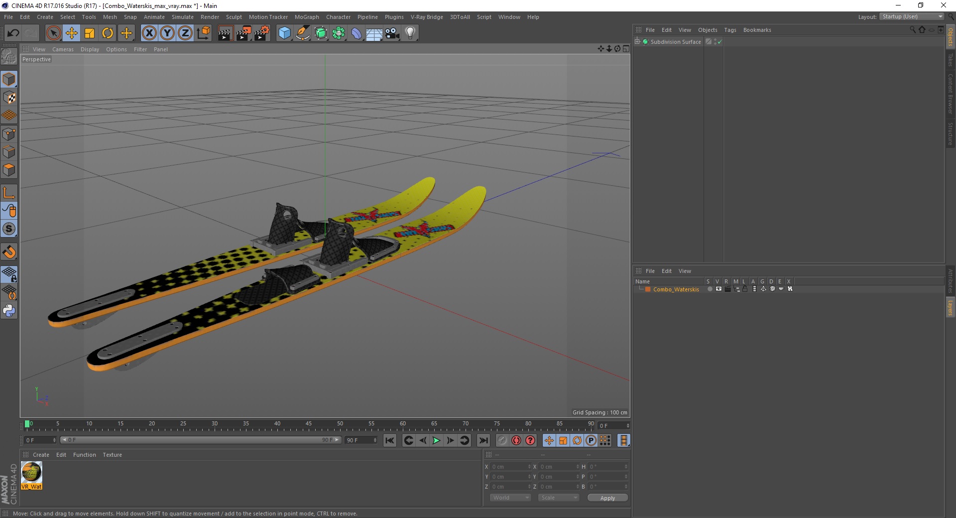 3D model Combo Waterskis