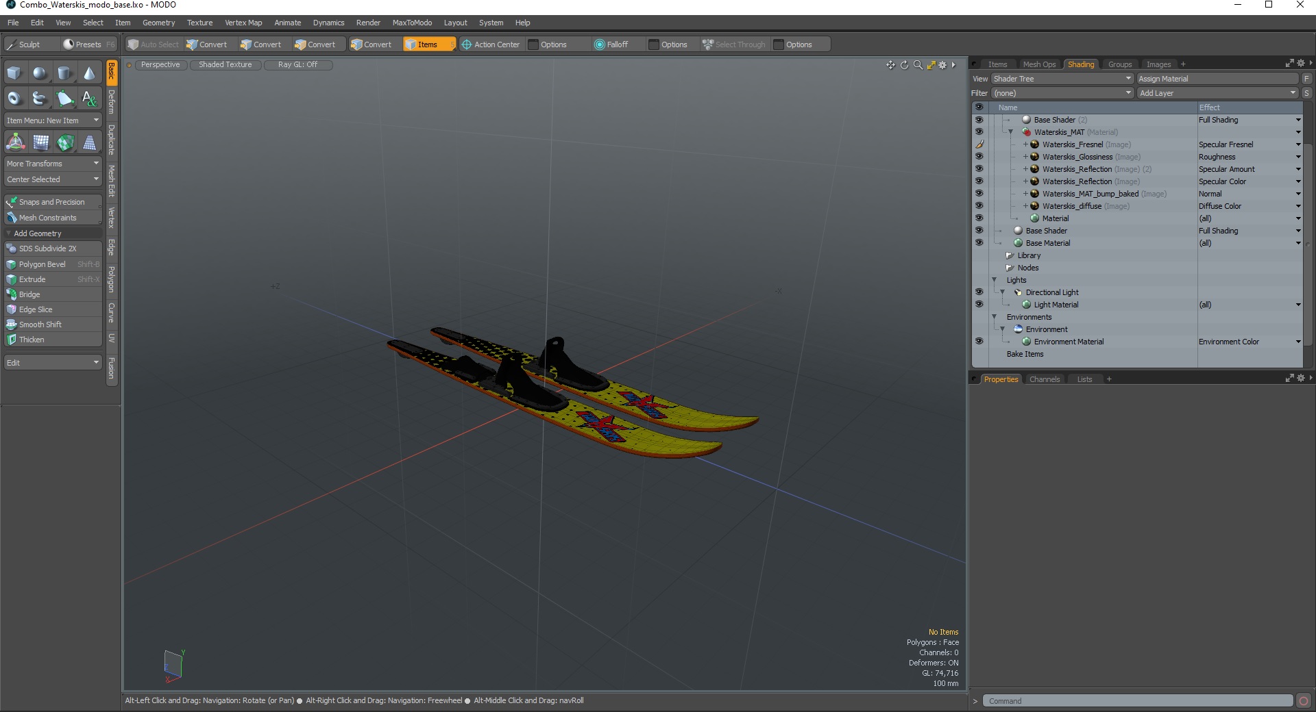 3D model Combo Waterskis