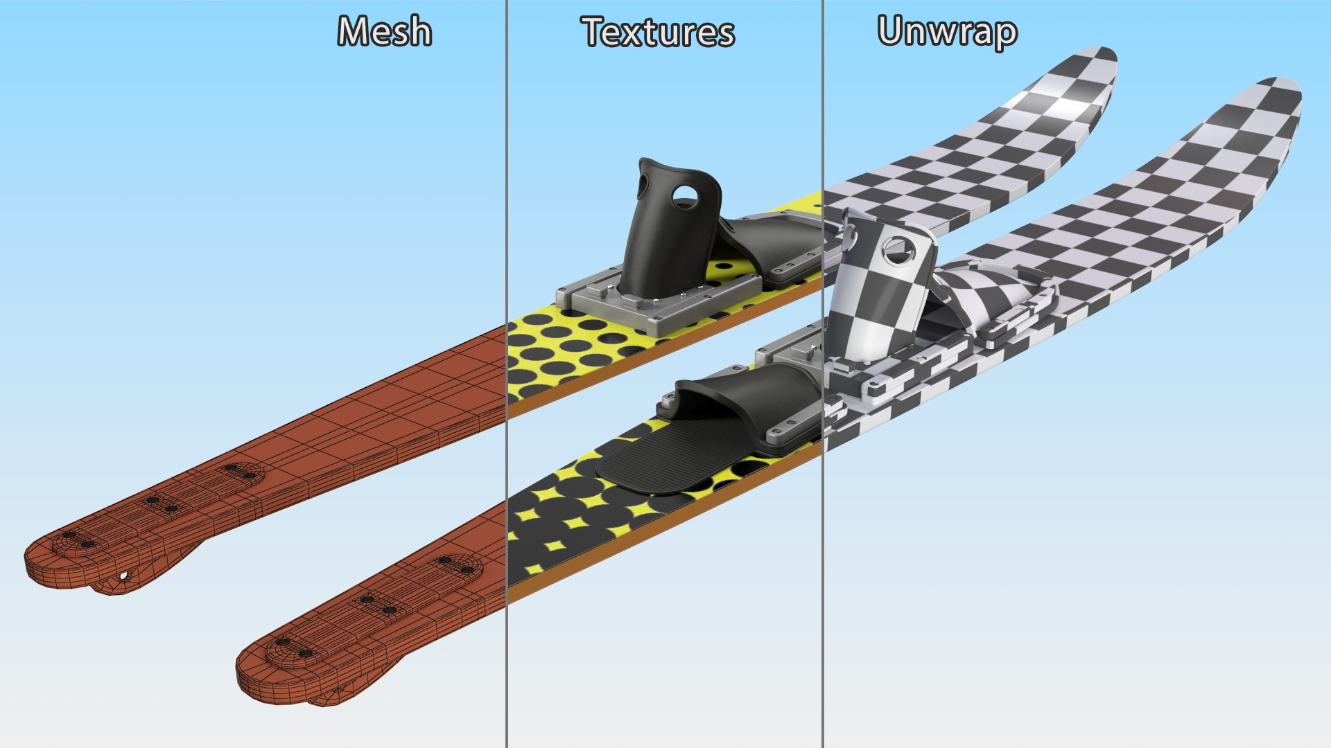 3D model Combo Waterskis