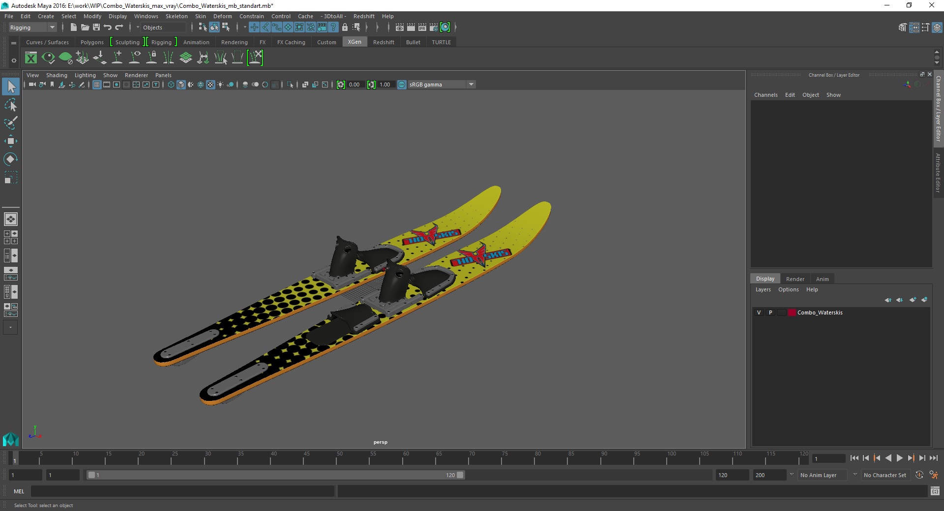 3D model Combo Waterskis