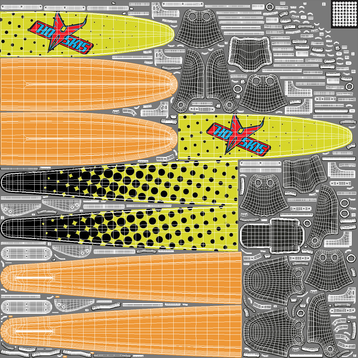 3D model Combo Waterskis