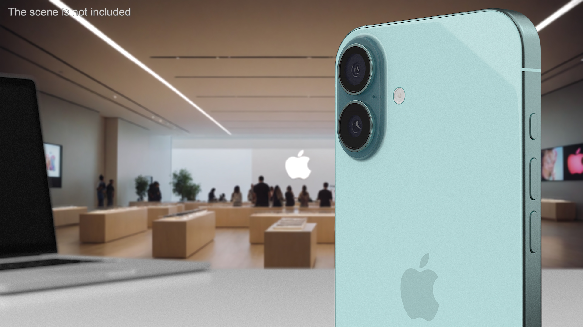 IPhone 16 Plus Teal 3D model