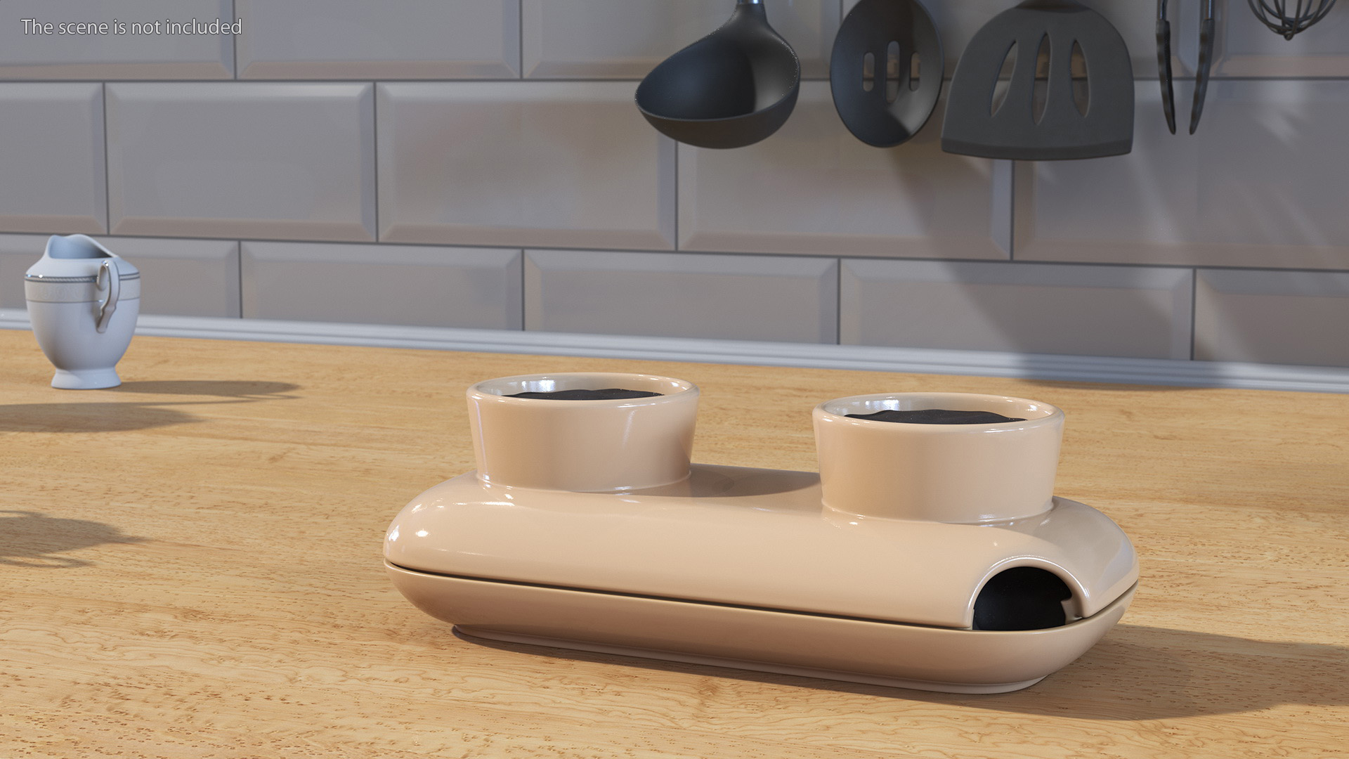 3D model Sagaform Double Herb Pot Beige