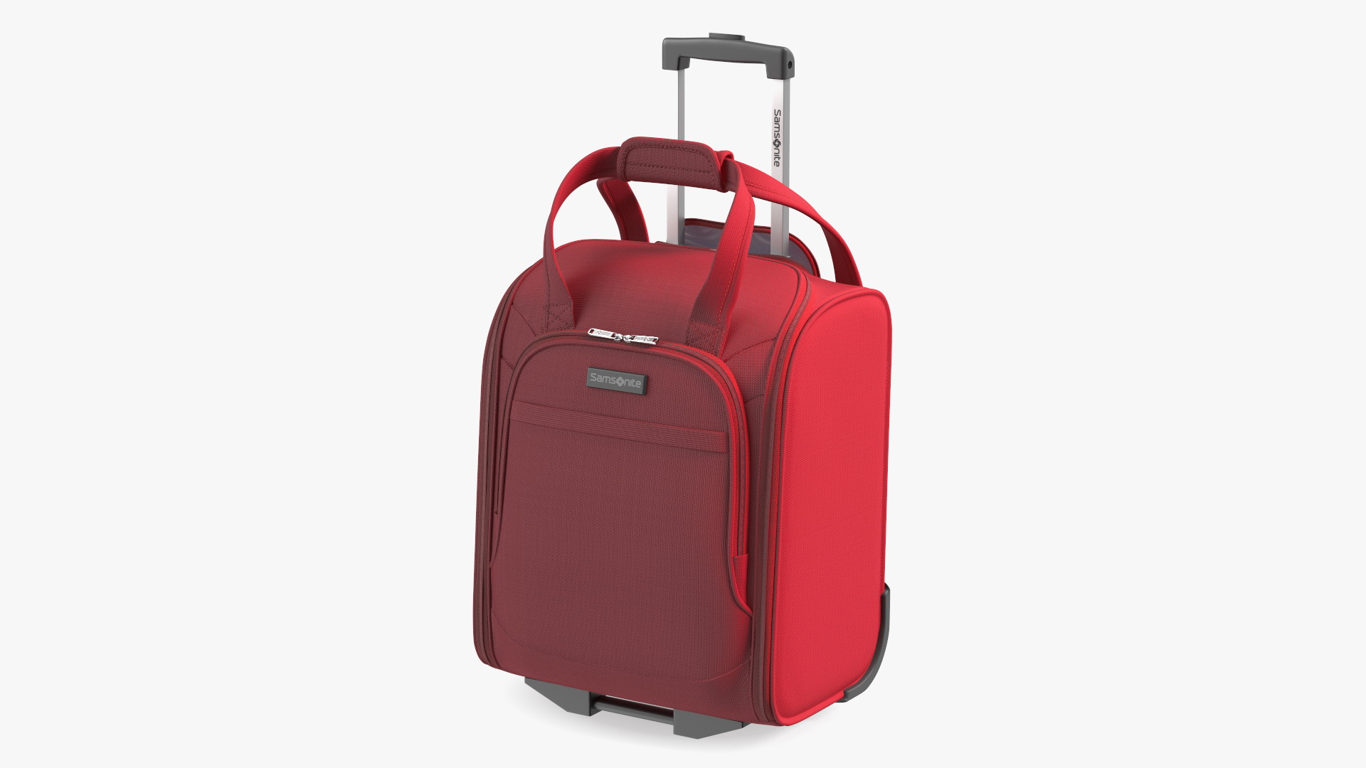 Softshell Suitcase Samsonite Red 3D