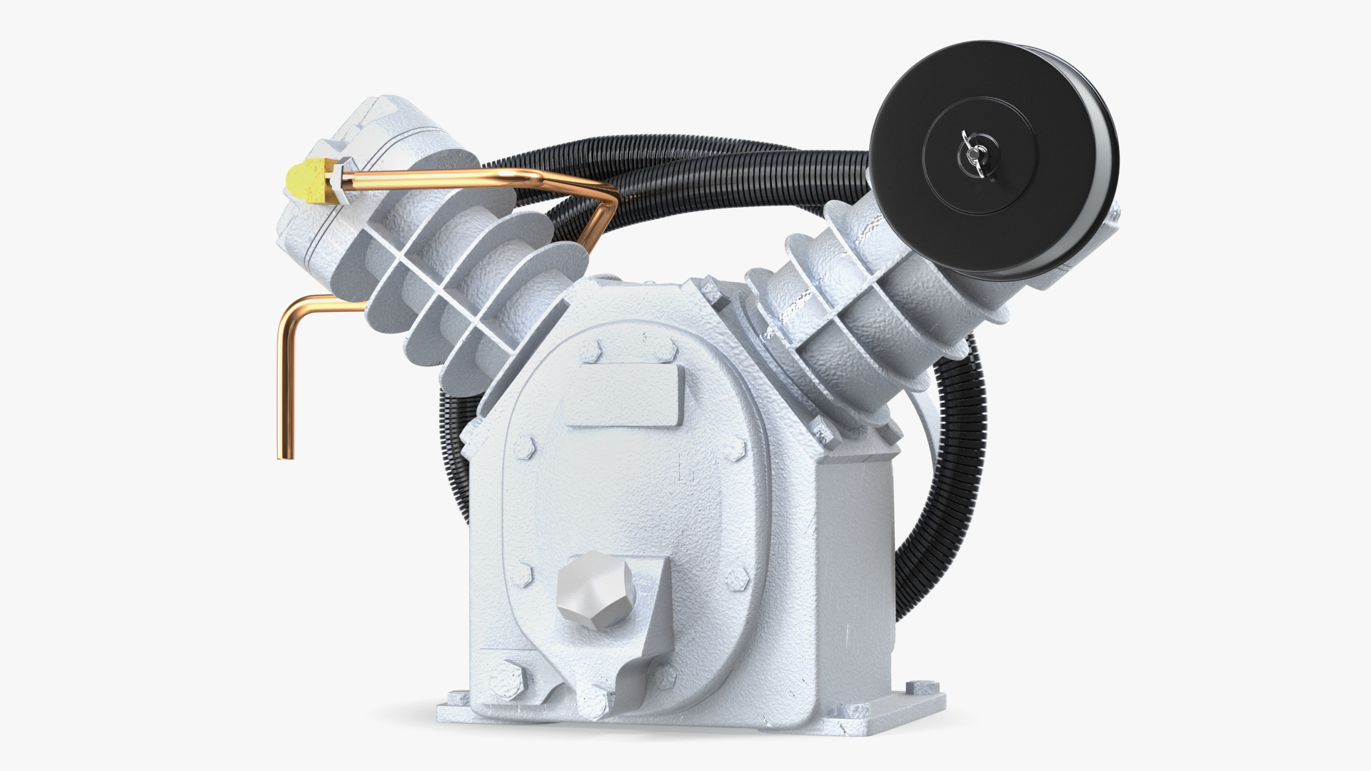 Aluminium Air Compressor Pump 3D model