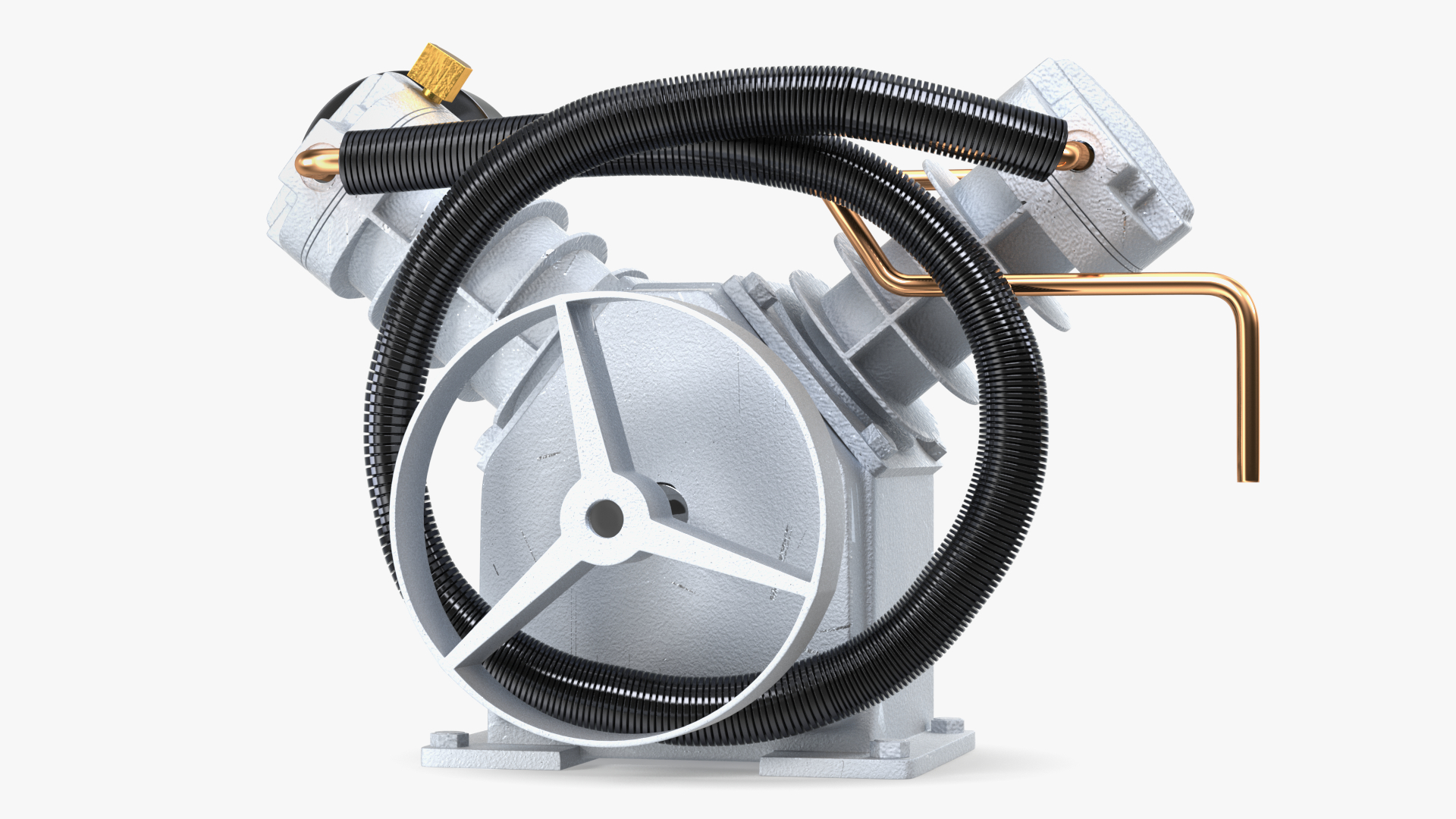 Aluminium Air Compressor Pump 3D model