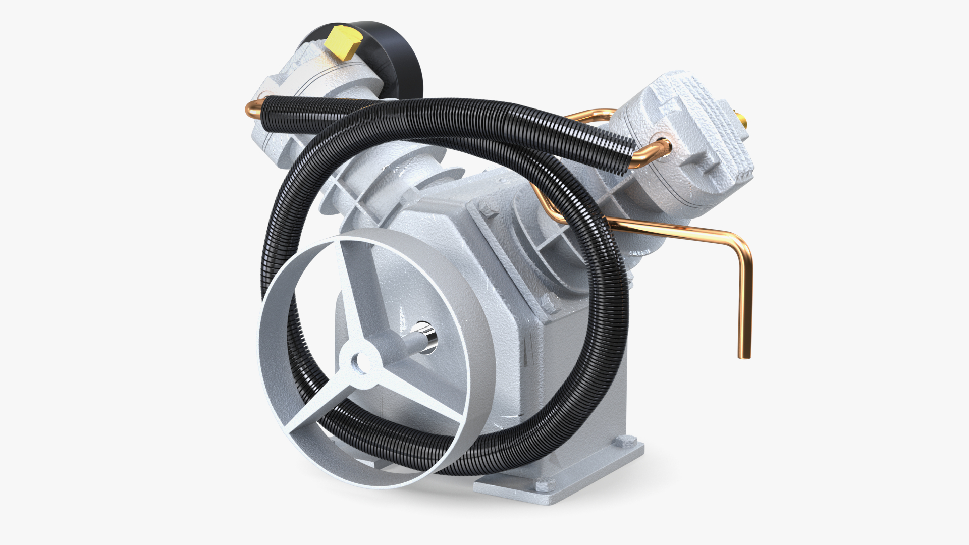 Aluminium Air Compressor Pump 3D model