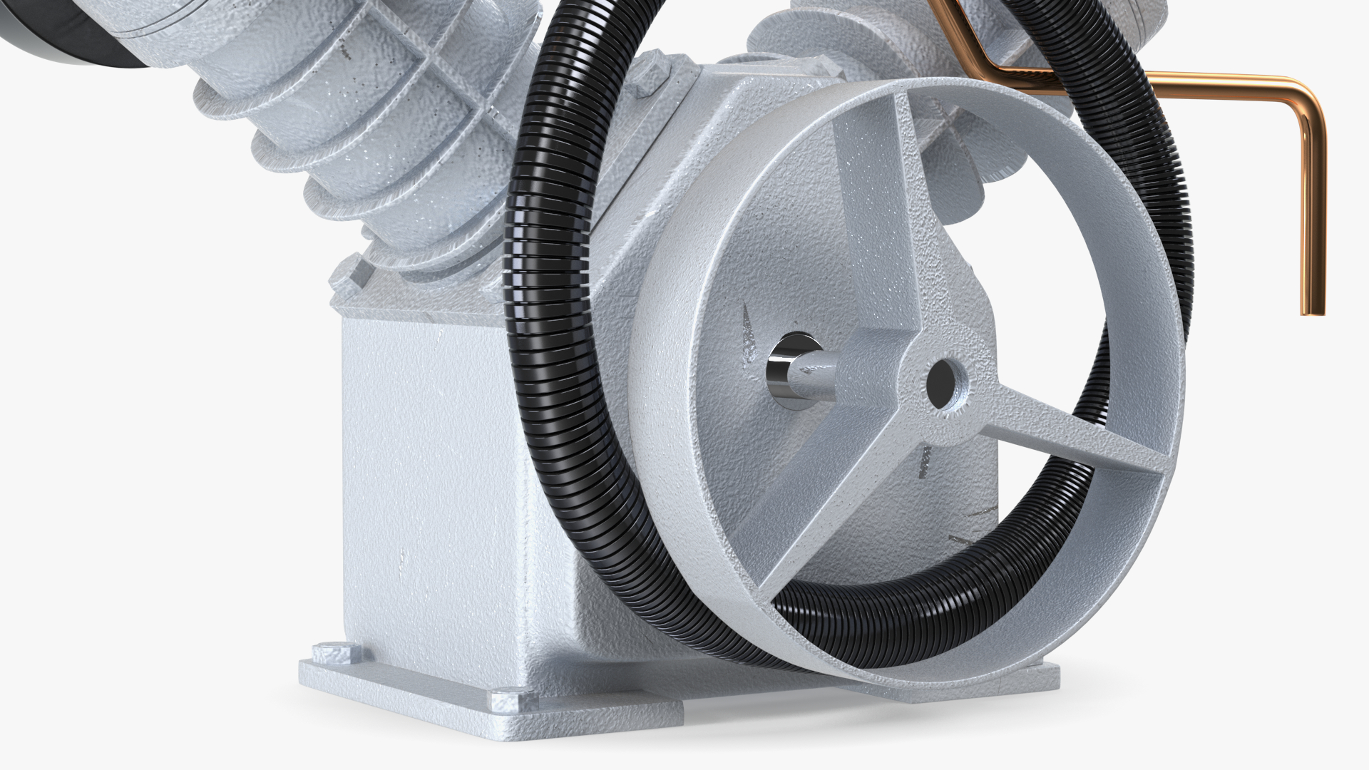 Aluminium Air Compressor Pump 3D model