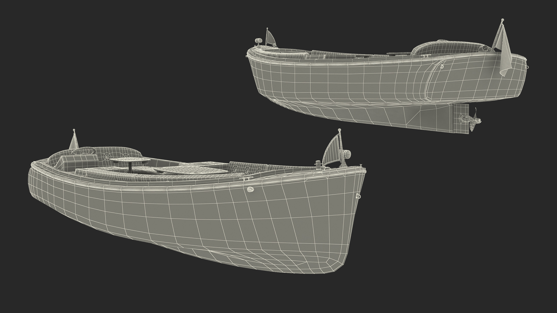 3D Pleasure Boat model