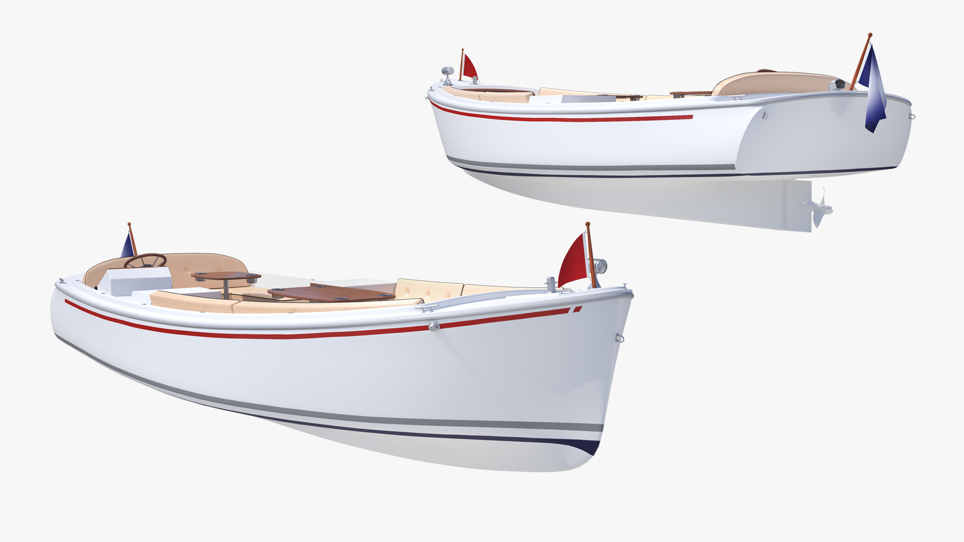 3D Pleasure Boat model