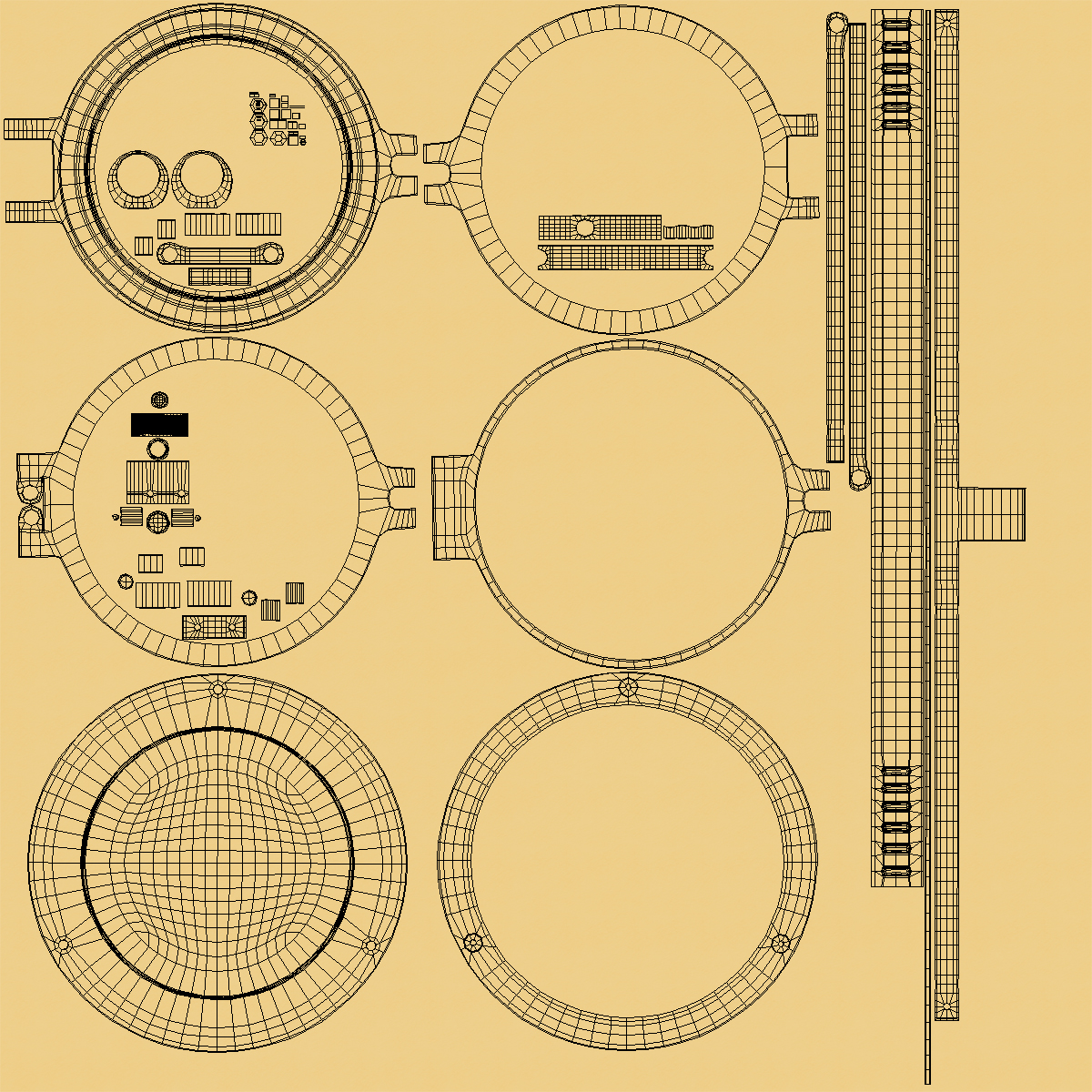 3D Brass Ship Clinometer