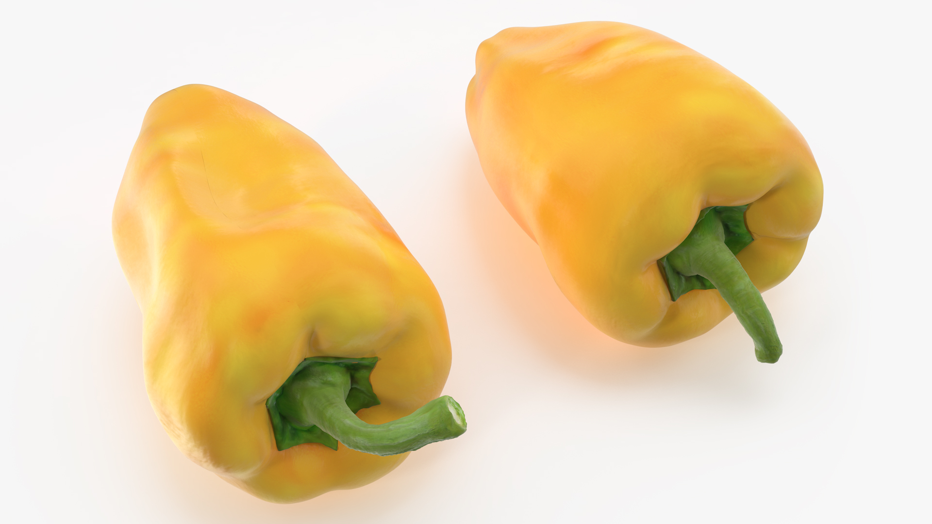 Sweet Long Pepper Yellow 3D model