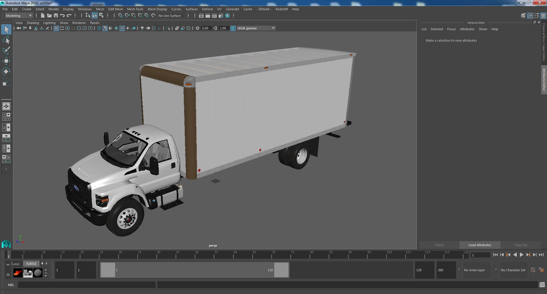 Ford F-650 Supertrack Cargo 3D