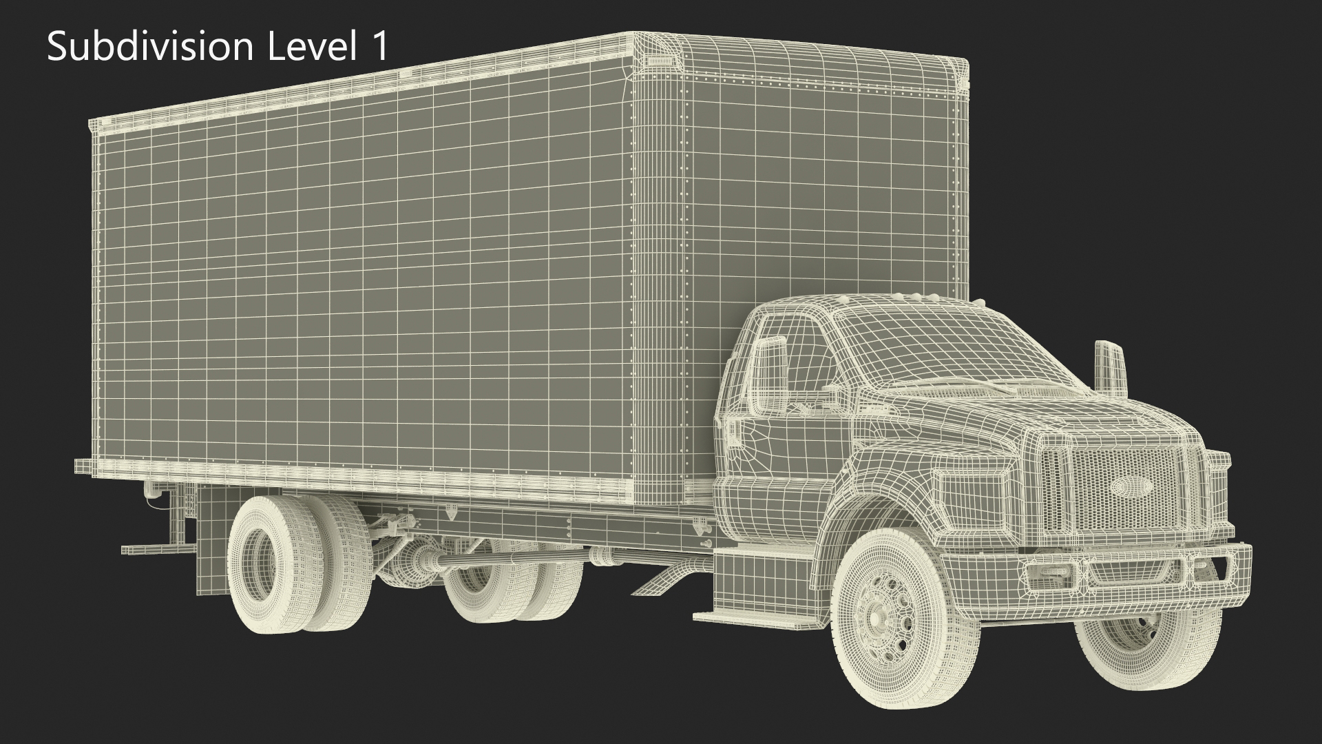 Ford F-650 Supertrack Cargo 3D