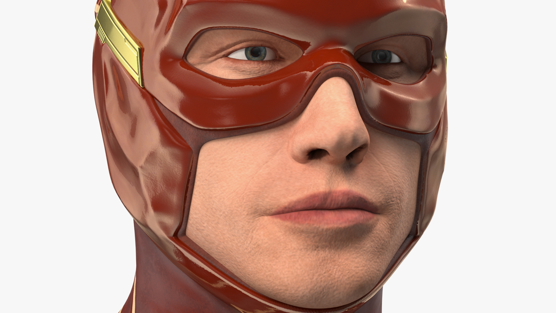 3D model DC Flash Head Rigged