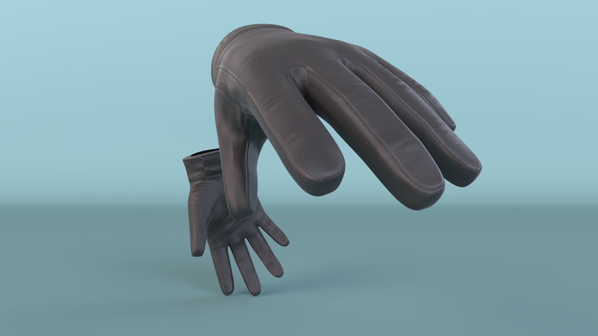 Black Gloves 3D