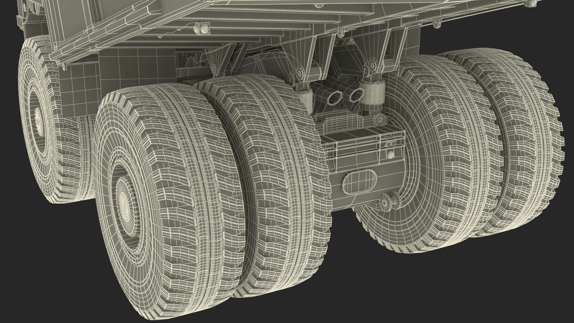 3D Mining Dump Truck Rigged for Cinema 4D model