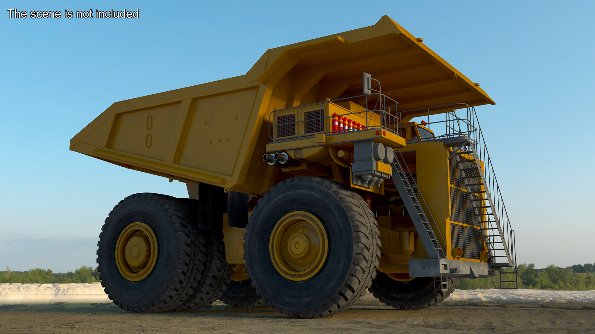 3D Mining Dump Truck Rigged for Cinema 4D model