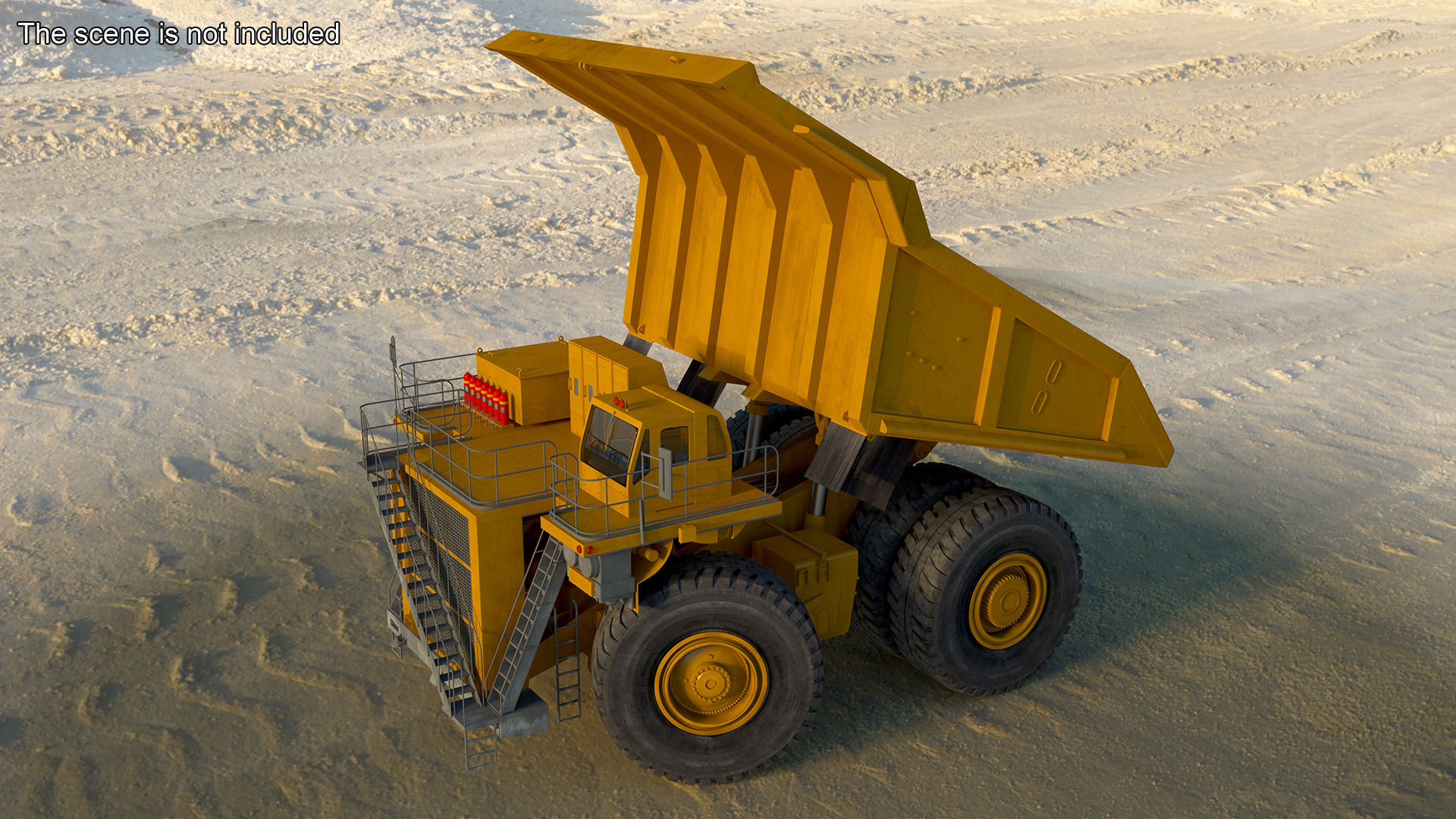 Mining Dump Truck Rigged 3D model