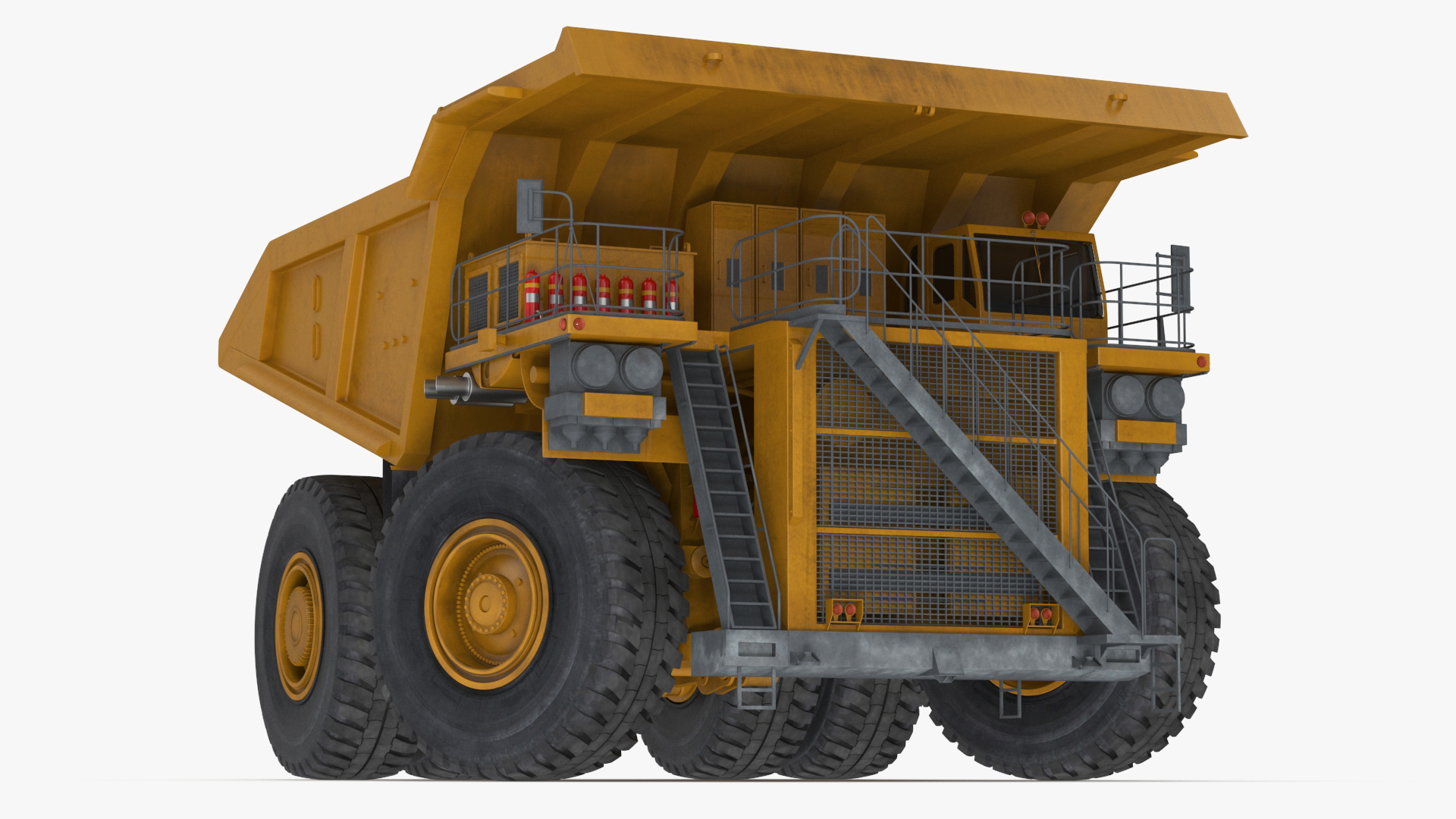 3D Mining Dump Truck Rigged for Cinema 4D model