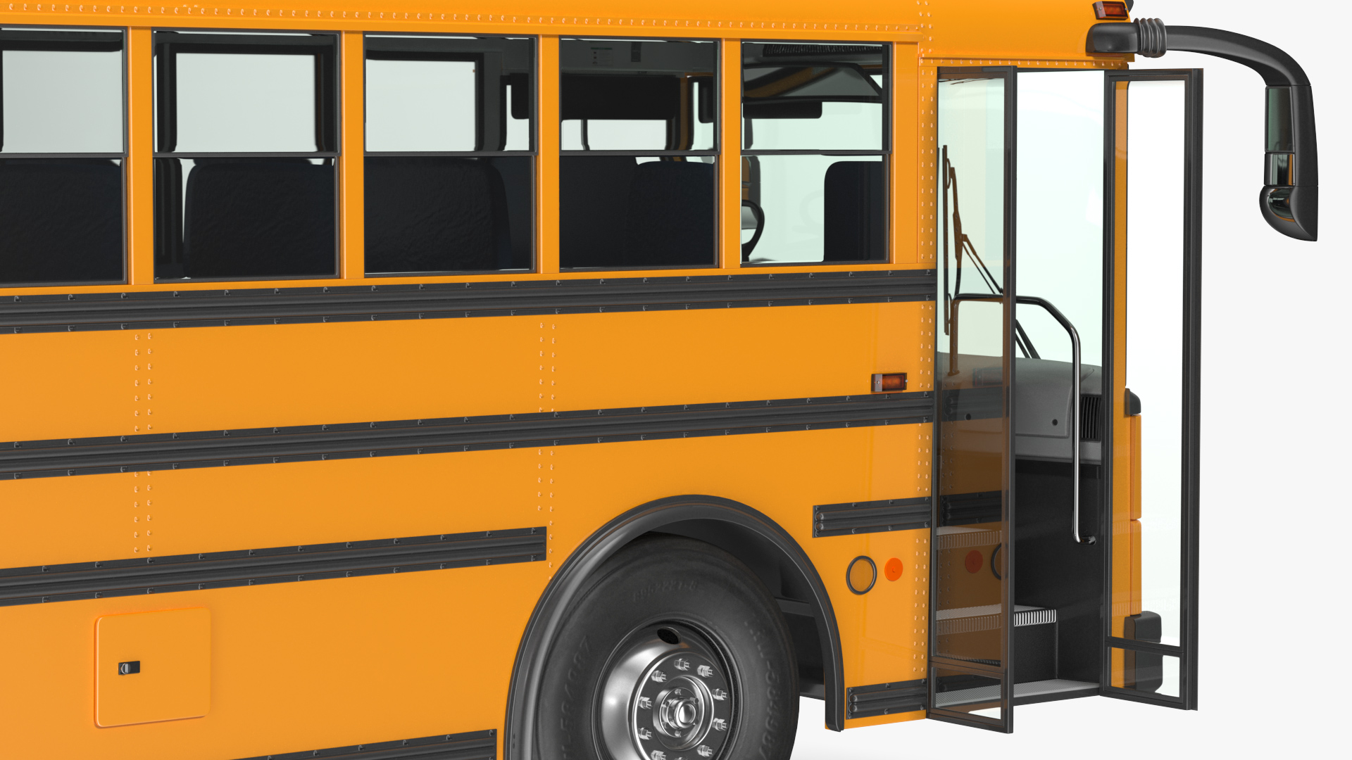 3D model Transit School Bus Rigged