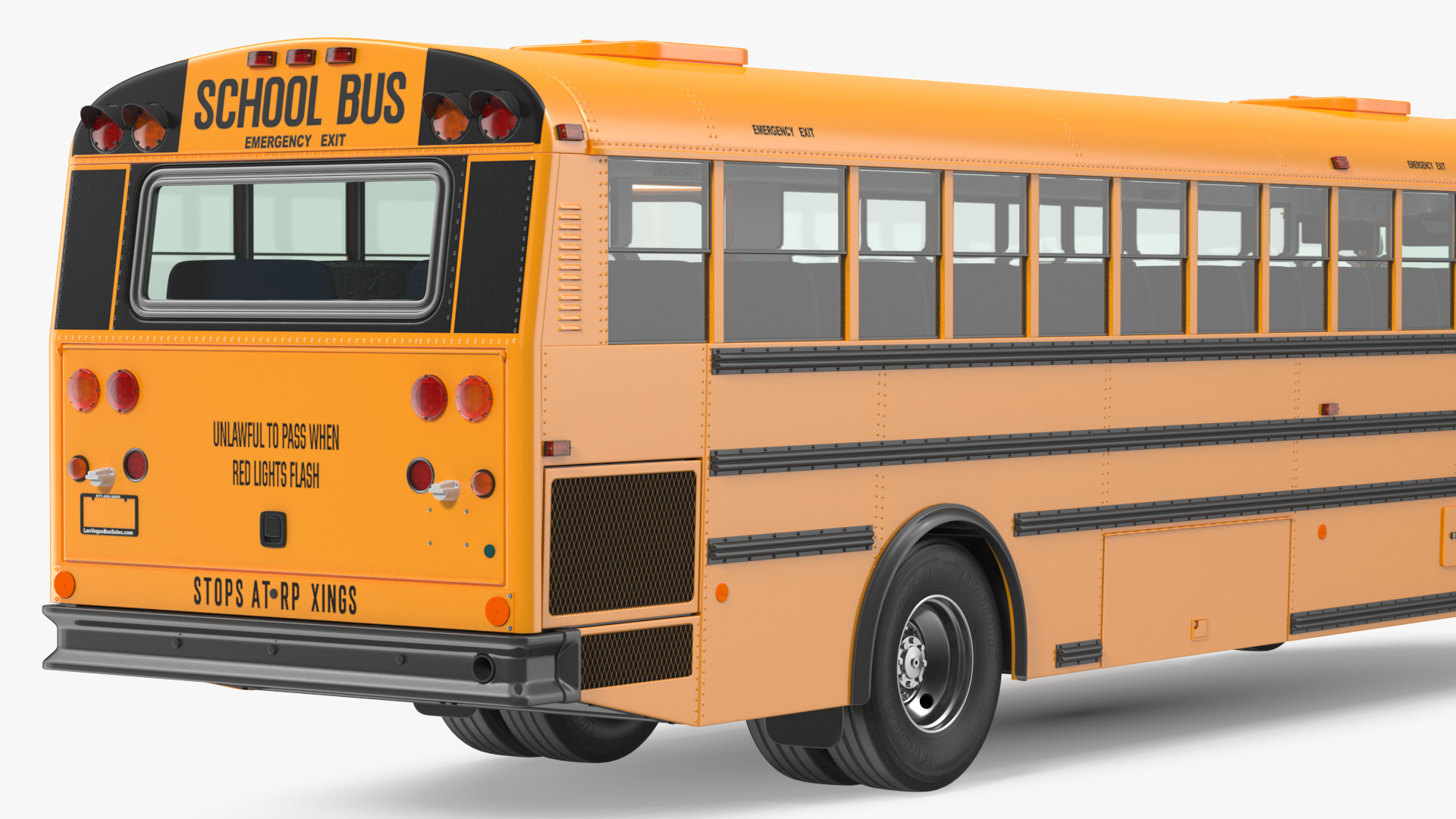 3D model Transit School Bus Rigged