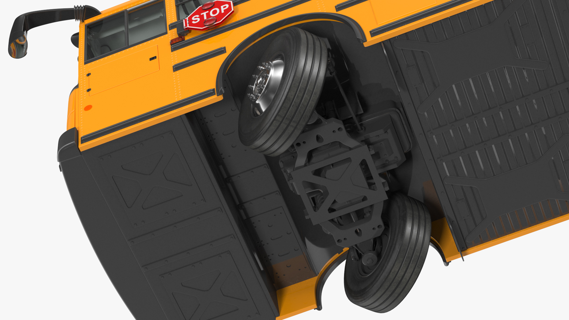 3D model Transit School Bus Rigged