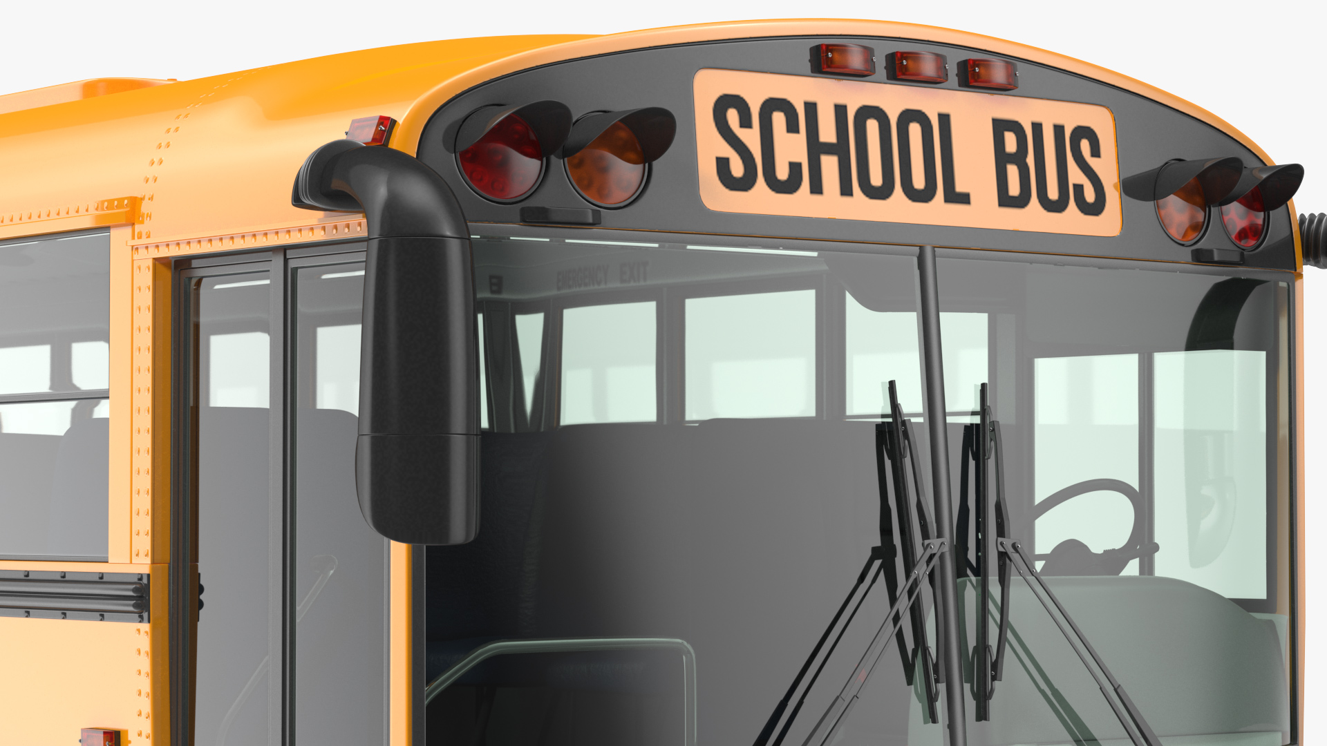 3D model Transit School Bus Rigged