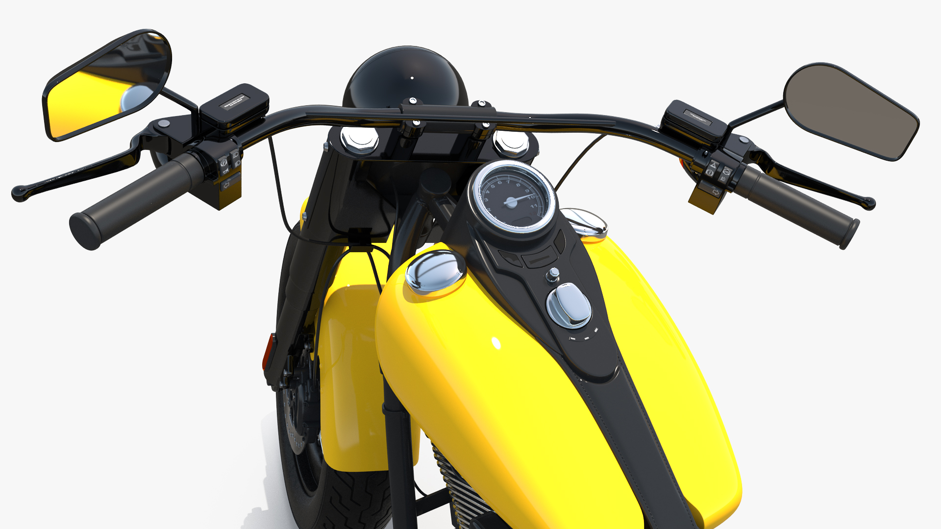 3D Softail Motorcycle Generic Rigged model