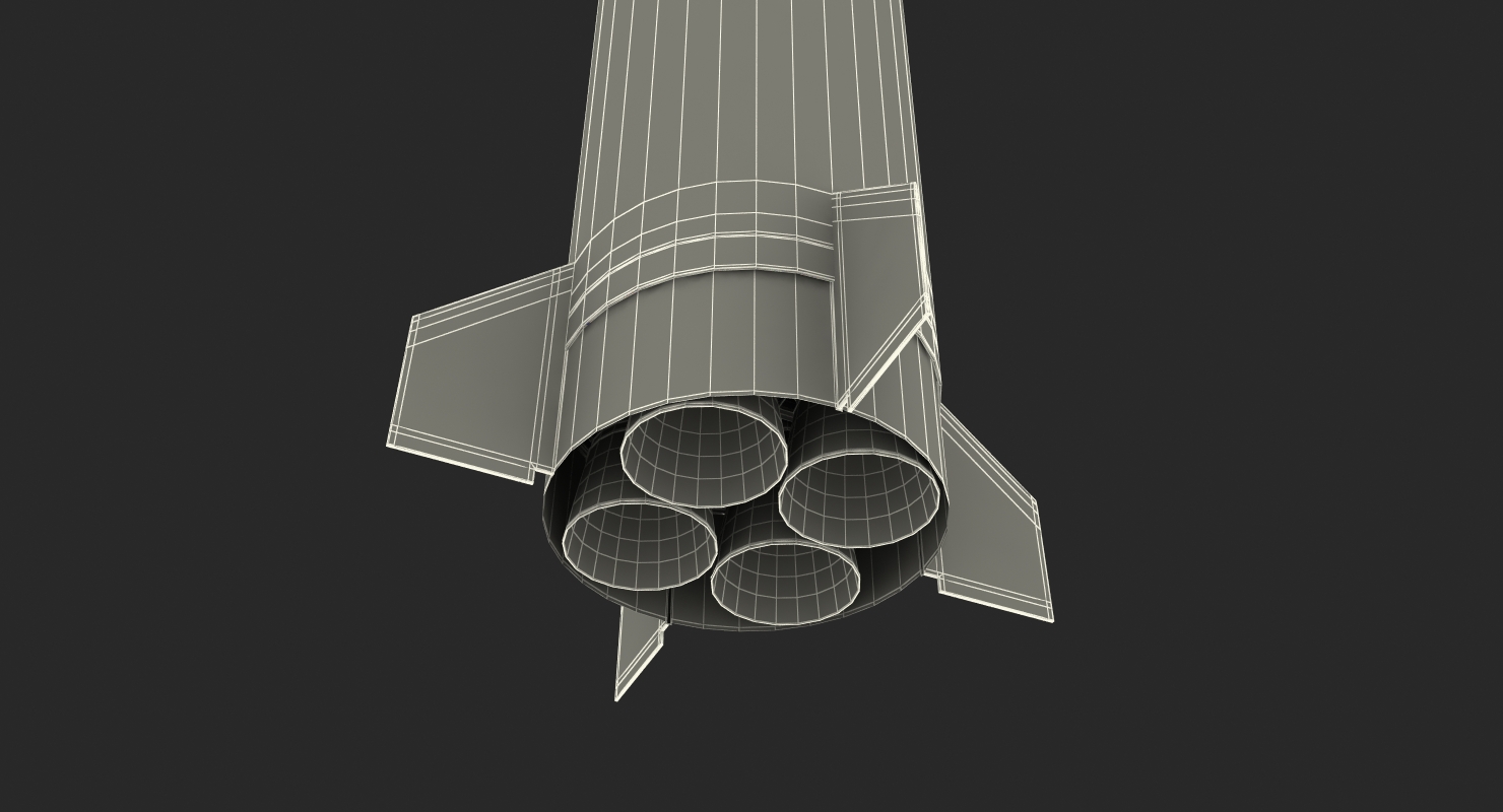 3D model No dong A North Korean Missile