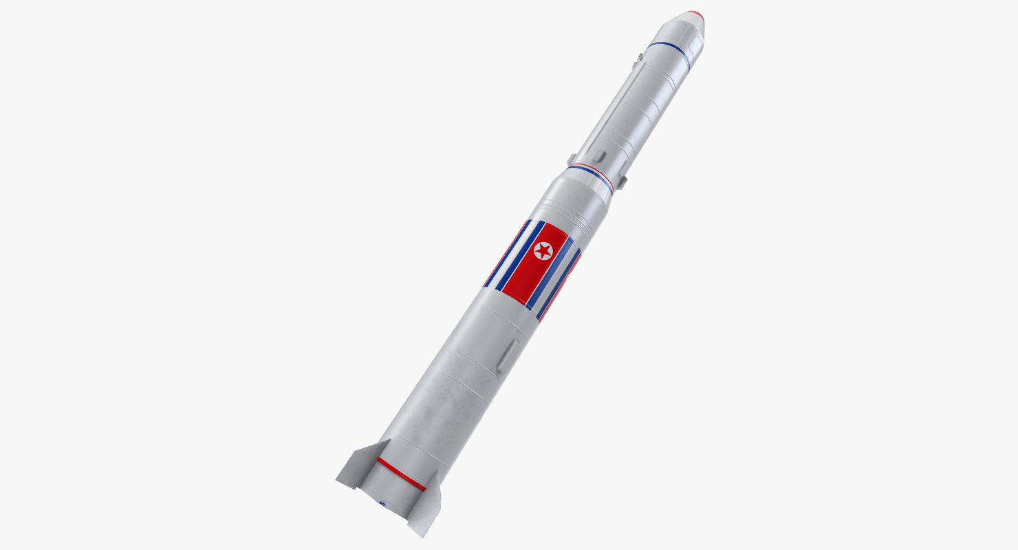 3D model No dong A North Korean Missile