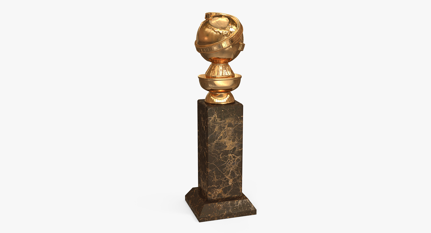 3D Golden Globe Award model