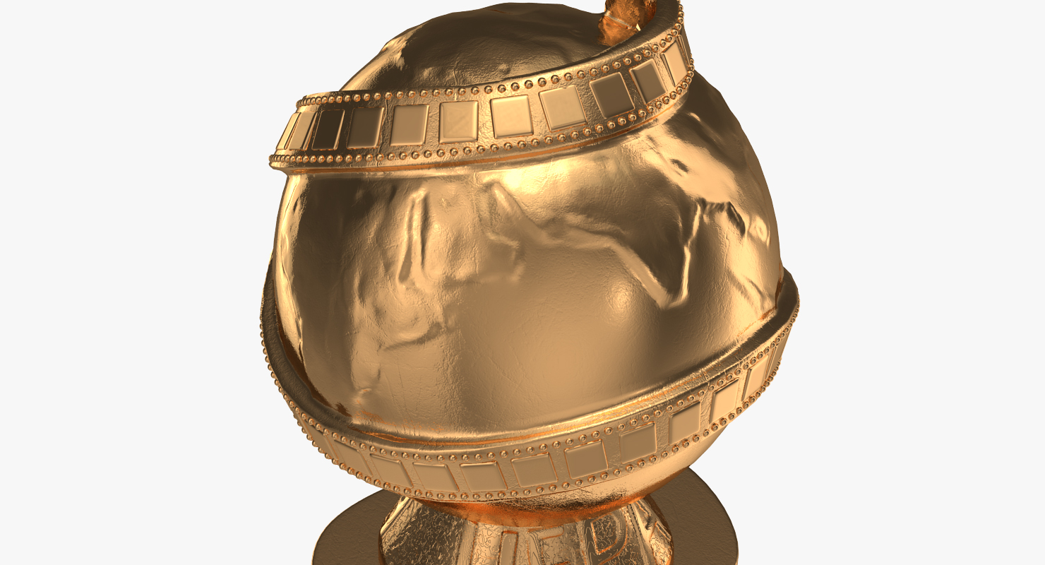 3D Golden Globe Award model