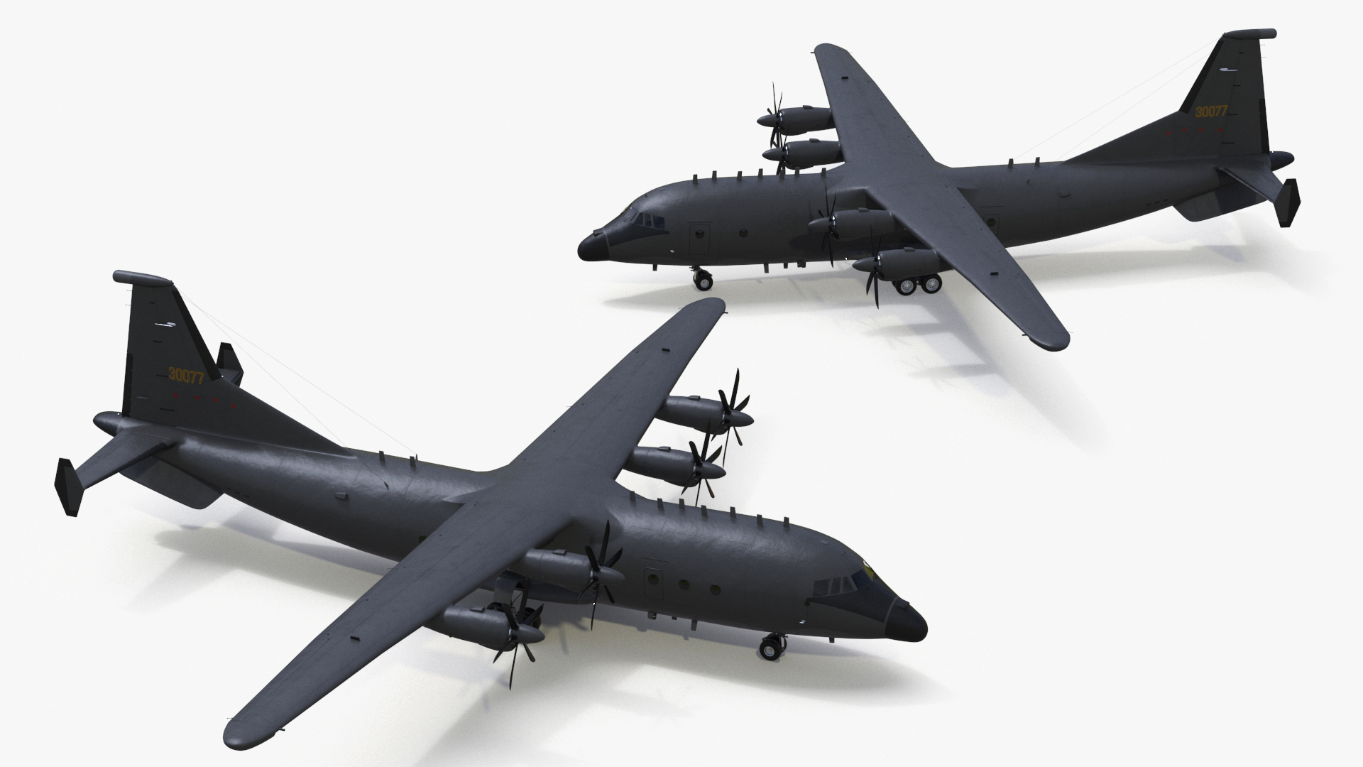 Military Turboprop Transport Aircraft 3D