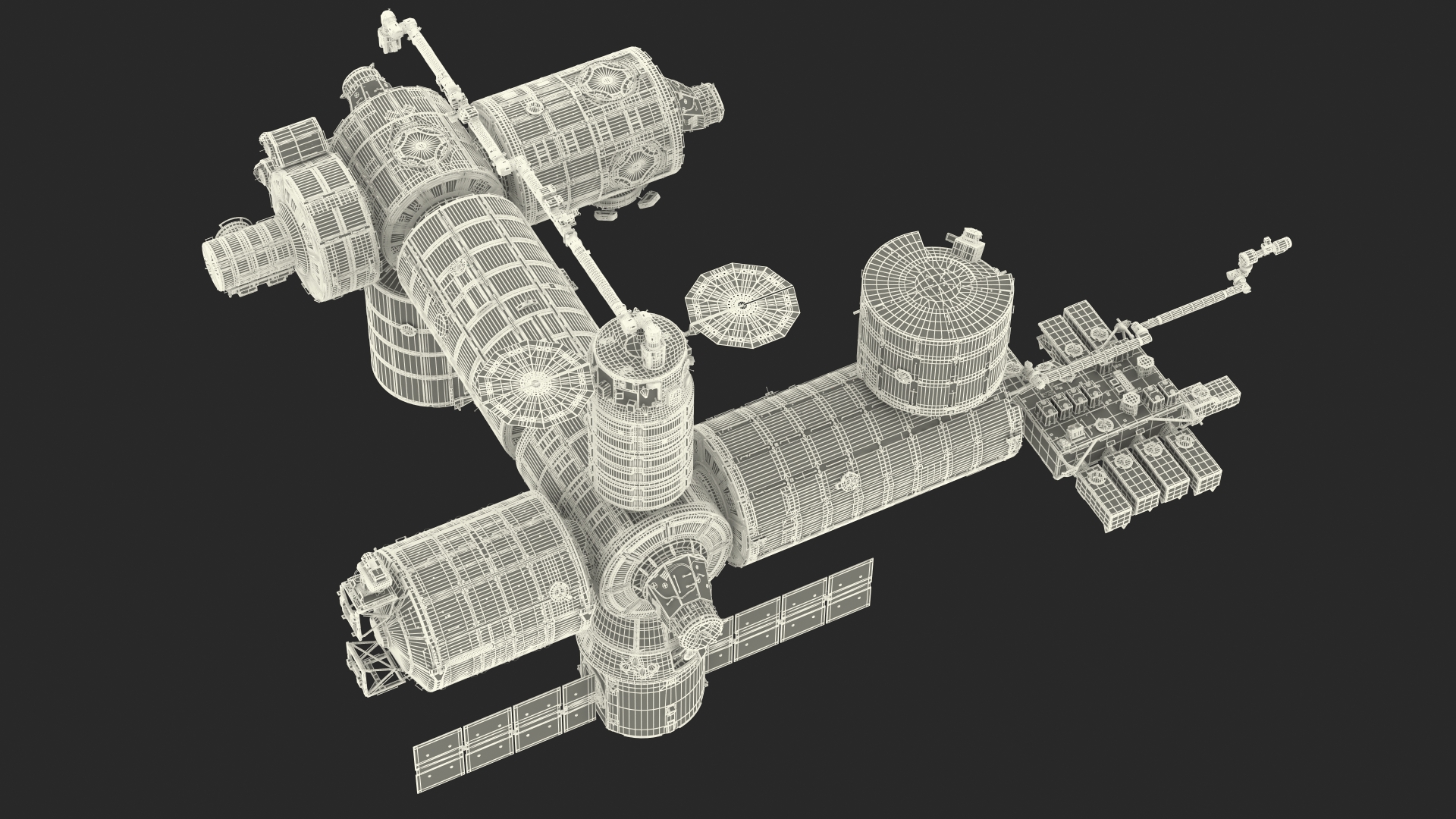 3D model International Space Station Modules