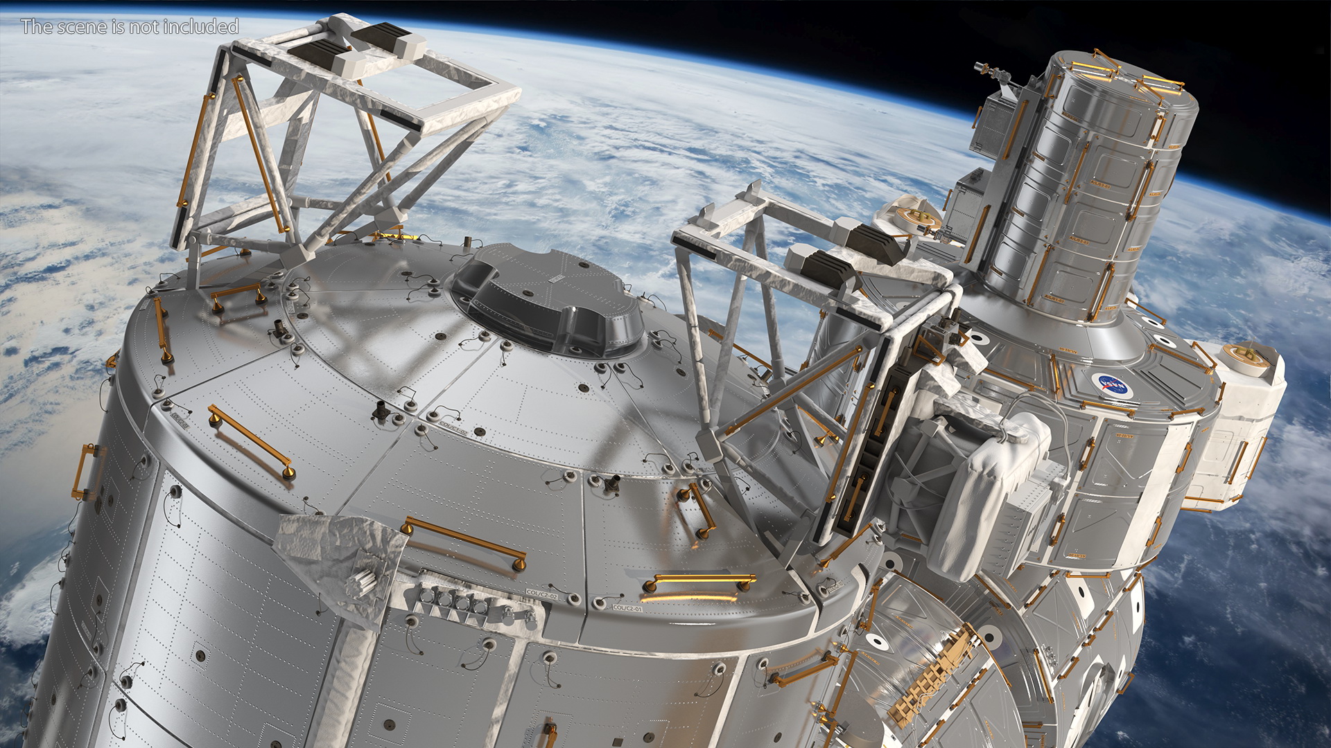 3D model International Space Station Modules