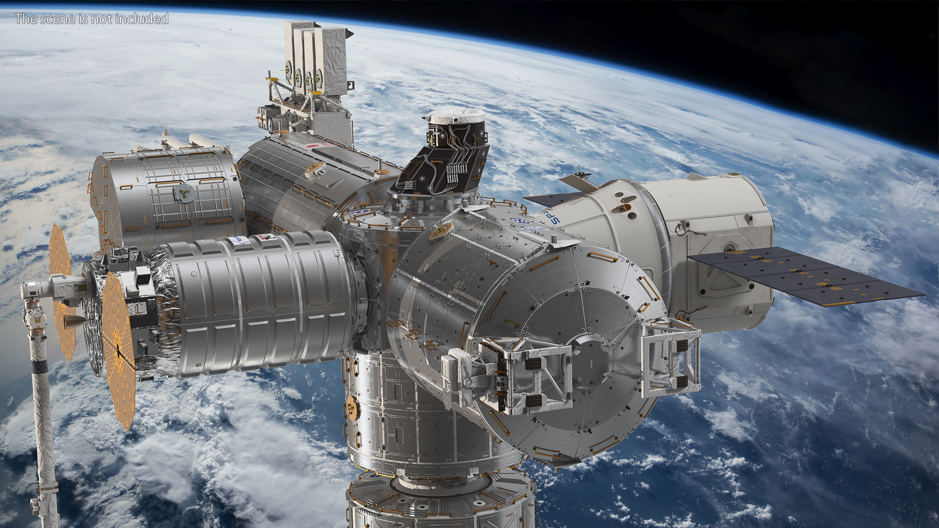 3D model International Space Station Modules