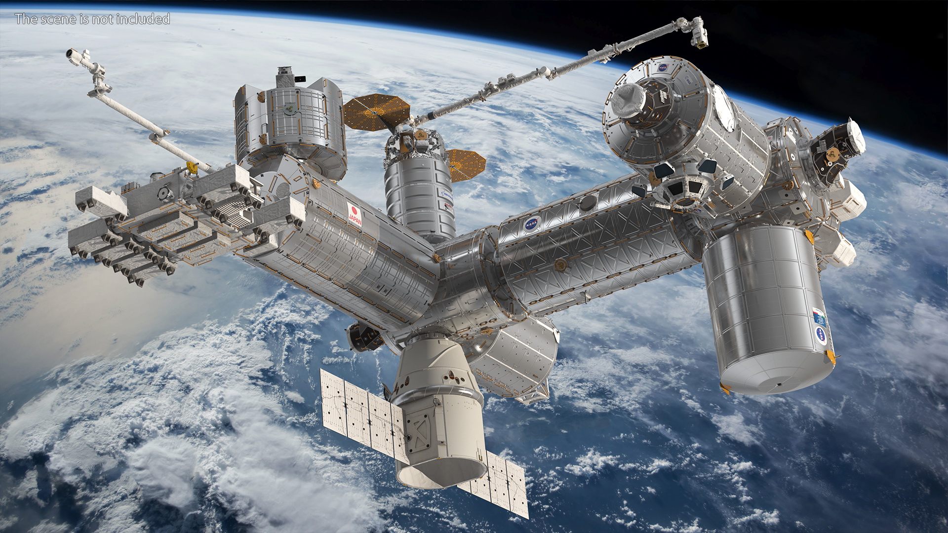 3D model International Space Station Modules