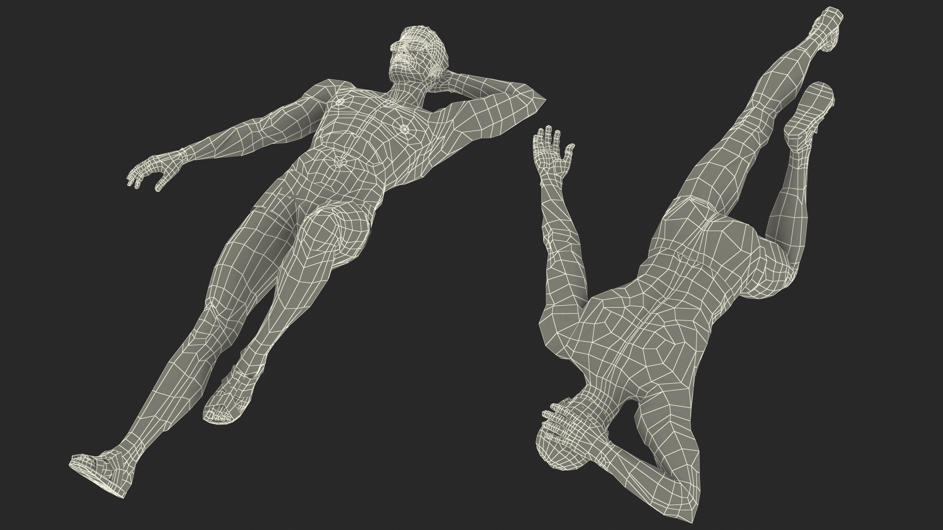 Man in Swimwear Rigged 3D