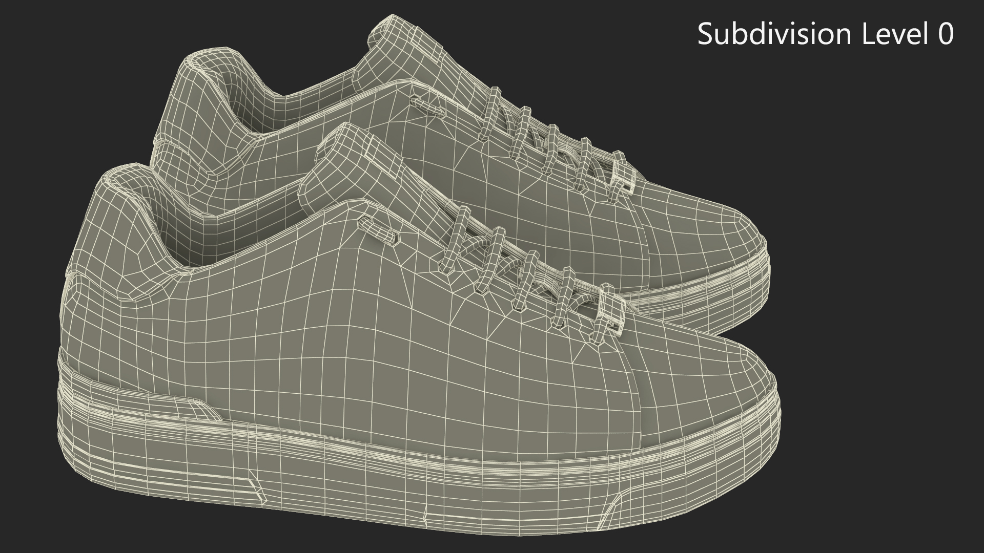 Sneakers Python Leather Brown 3D model