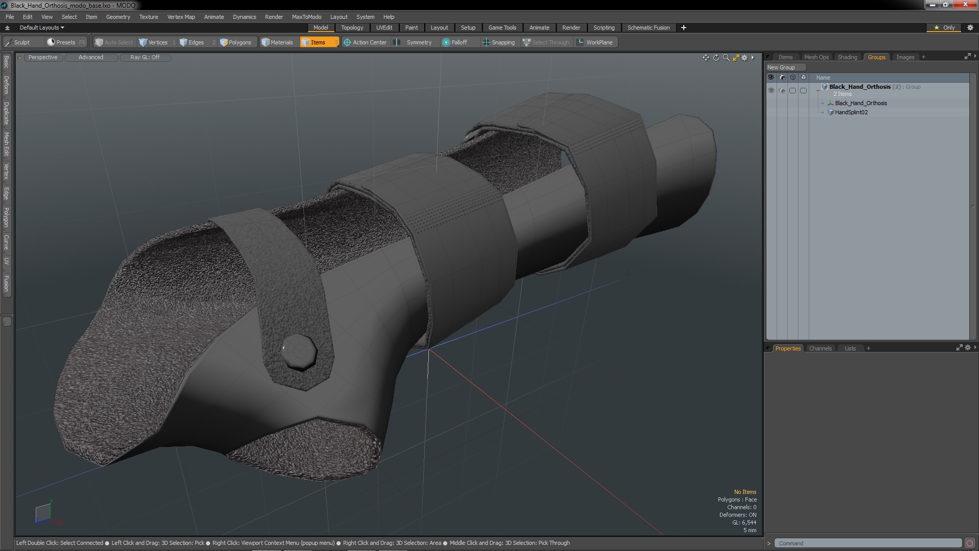 Black Hand Orthosis 3D model